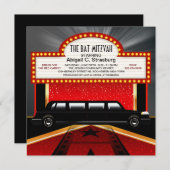 Glitz Glamour Red Carpet Movie Star Einladungen (Vorne/Hinten)