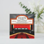 Glitz Glamour Red Carpet Movie Star Einladungen (Stehend Vorderseite)