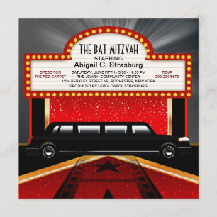 Glitz Glamour Red Carpet Movie Star Einladungen