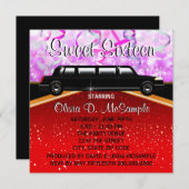 Glitz Glamour Red Carpet Movie Star Einladungen (Vorne/Hinten)