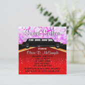 Glitz Glamour Red Carpet Movie Star Einladungen (Stehend Vorderseite)