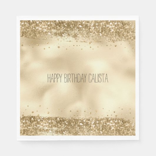 Glitz Glitzer Sparkle Confetti Serviette (Vorderseite)