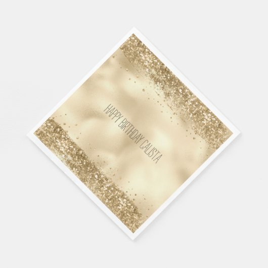 Glitz Glitzer Sparkle Confetti Serviette (Ecke)