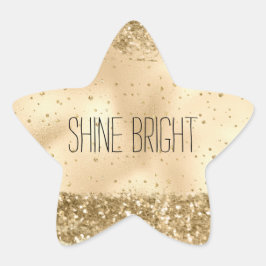 Glitz Glitzer Sparkle Confetti Stern-Aufkleber
