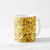 Glitz "Gold" Dollar Tasse (VorderseiteRechts)