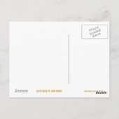 Glitz "Gold" 'LOL!' Postkarte (Rückseite)