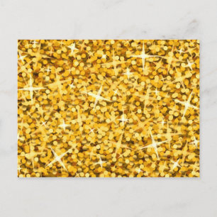 Glitz "Gold" Postkarte