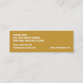 Glitz-"Gold" "VIP-DURCHLAUF" Visitenkarte dünn (Rückseite)