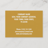 Glitz-"Gold" "VIP-DURCHLAUF" Visitenkarte mollig (Rückseite)