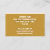 Glitz "Gold" "VIP PASS" Visitenkarte (Rückseite)