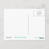 Glitz Green Dollar Postkarte (Rückseite)