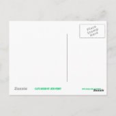 Glitz Green 'STAR' Postkarte (Rückseite)