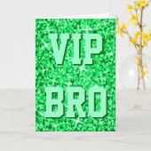 Glitz Green 'VIP BRO' 'Happy Birthday' Karte (Gelbe Blume)