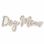 Glitz Hund Mama Aufkleber (Vorderseite)