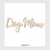 Glitz Hund Mama Aufkleber (Blatt)