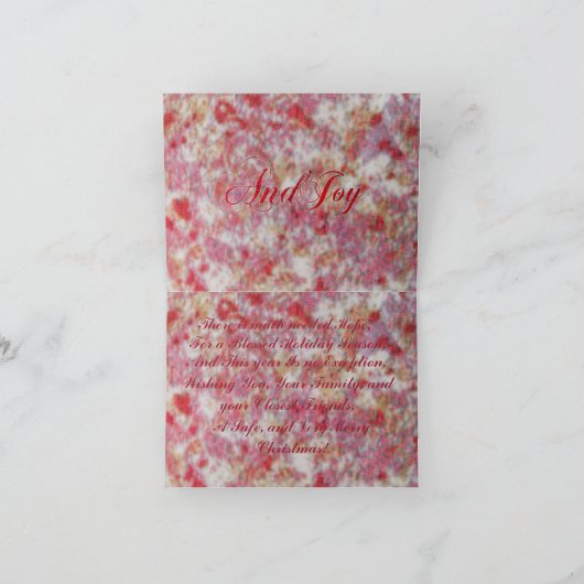 Glitz in Peppermint Feiertagskarte (Innenseite)