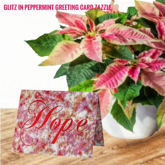 Glitz in Peppermint Feiertagskarte