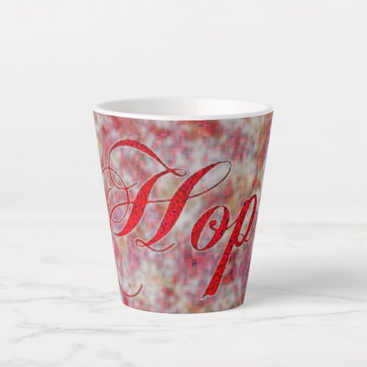 Glitz in Peppermint Latte Tasse (Vorderseite)