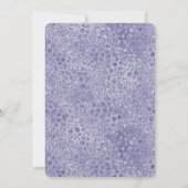 Glitz Leopard, Lila Glitzer Einladung (Rückseite)