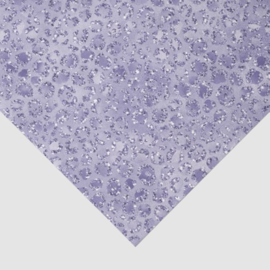 Glitz Leopard, Lila Glitzer Seidenpapier (Ausschnitt)