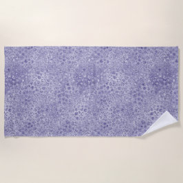 Glitz Leopard, Lila Glitzer Strandtuch