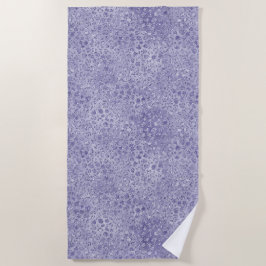 Glitz Leopard, Lila Glitzer Strandtuch