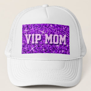 Glitz Lila LKW-Hut "VIP MAMA" Truckerkappe