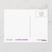 Glitz Lila Postkarte 'LOL' (Rückseite)