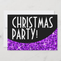 Glitz Lila schwarze Kurve 'WeihnachtsParty'