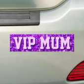 Glitz lila "VIP-MAMA" Autoaufkleber (Auf Auto)