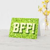 Glitz Limon "BESTE FREUNDIN"! Glückliche Geburtsta Karte (Gelbe Blume)