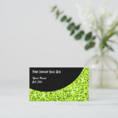 Glitz Limon Black Curve Visitenkartenvorlage Visitenkarte (Stehend Vorderseite)