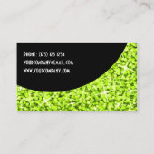 Glitz Limon Black Curve Visitenkartenvorlage Visitenkarte (Rückseite)