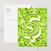 Glitz Limon Dollar Postkarte (Vorne/Hinten)