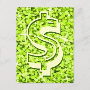 Glitz Limon Dollar Postkarte