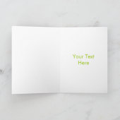 Glitz Limon dollar "$" "Your Text" Grüße karte (Innenseite)