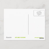 Glitz Limone "BESTE FREUNDIN" Postkarte (Rückseite)