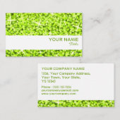 Glitz Limone, weiße Streifen Visitenkartenvorlage Visitenkarte (Vorne/Hinten)