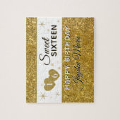Glitz!! Personalisierter 16. Geburtstag Puzzle (Vertikal)