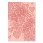Glitz Pink Glam Glitzer Sparkle Shine Tischnummer (Rückseite)