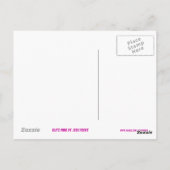 Glitz Pink 'LOL' Postkarte (Rückseite)