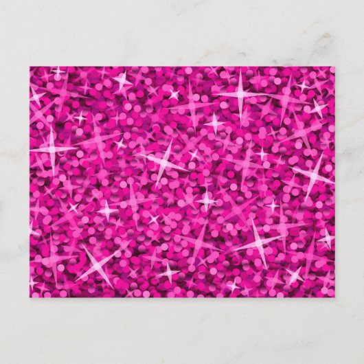 Glitz Pink Postkarte (Vorderseite)