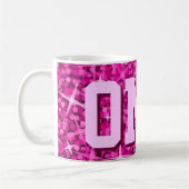 Glitz Pink Print Tasse 'OMG'! (Links)