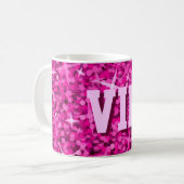 Glitz Pink 'VIP MUM' Tasse (Vorderseite Links)