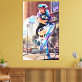 Glitz, Qitz und Glamour Ken Gage Art Leinwanddruck (Insitu (Wohnzimmer))