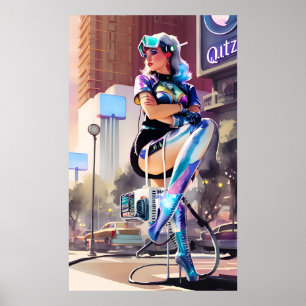 Glitz, Qitz und Glamour Ken Gage Art Poster