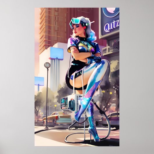 Glitz, Qitz und Glamour Ken Gage Art Poster (Vorne)