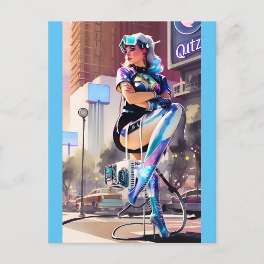 Glitz, Qitz und Glamour Ken Gage Art Postkarte (Vorderseite)