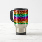 Glitz Rainbow-Tasse Reisebecher (Vorderseite Links)