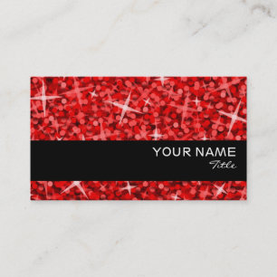 Glitz Red Black Strip Visitenkartenvorlage Visitenkarte